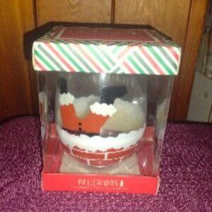 Fifth Avenue Bottoms Up/Santa Holiday Stemless Wine Glass